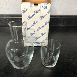 Princess House #468 Carafe and Tumbler NIB
